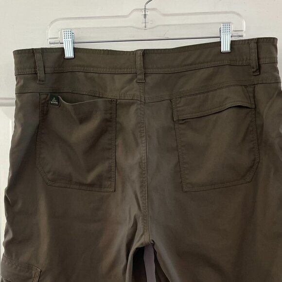 Prana Men's Titan Longline Outdoor Summer Camping Belted Shorts Sz 38 - Picture 2 of 5